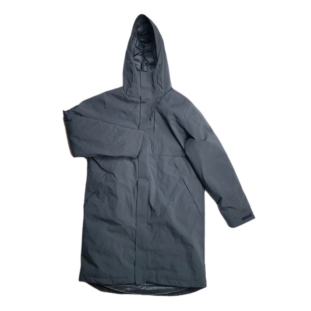 Men's Medium G.H. Bass Long Parka Jacket Moonless Night Black BA43J278 NWT